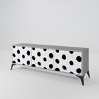 SLIPPING MINUTES Móvel de TV com 3 Portas em Acabamento Cinzento