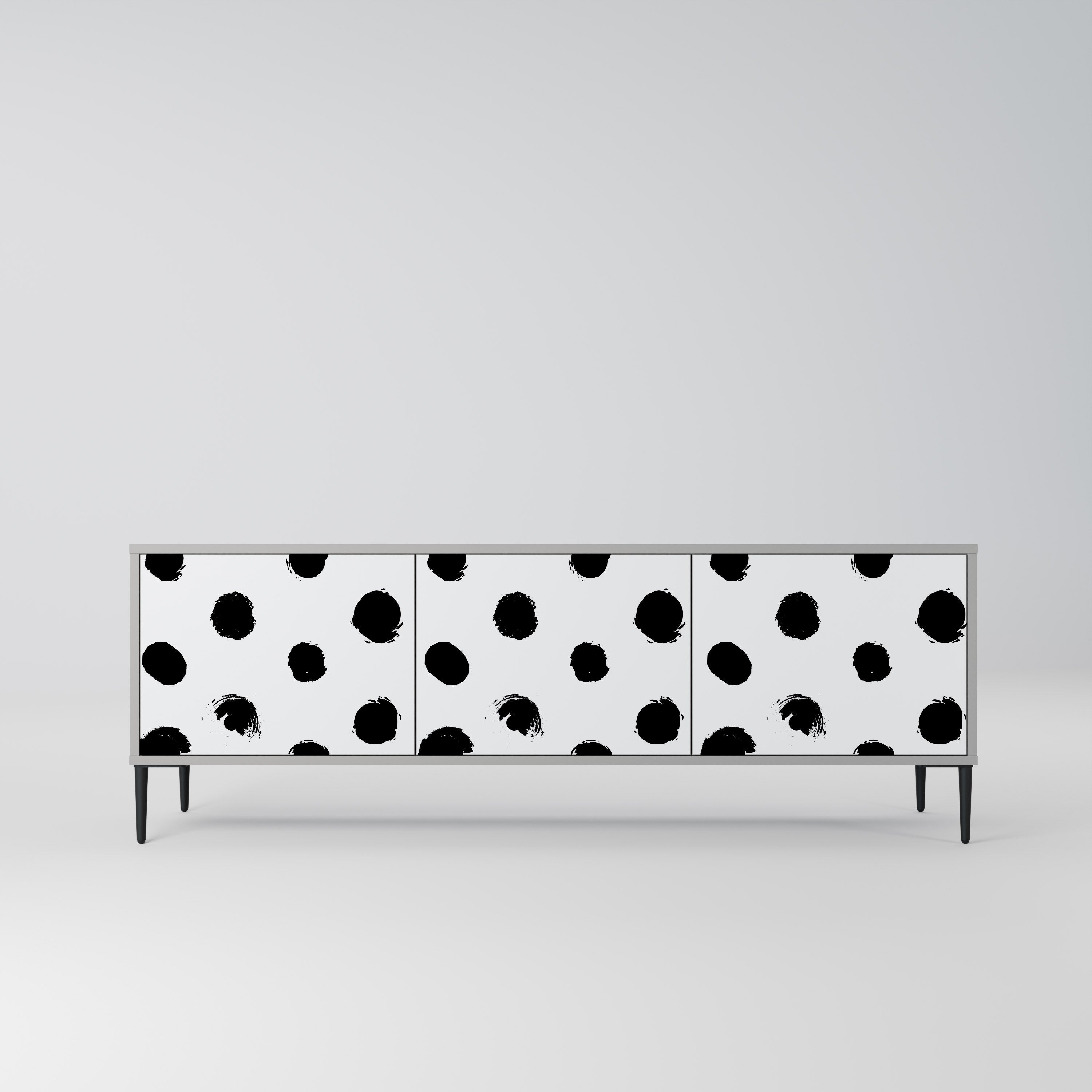 SLIPPING MINUTES Móvel de TV com 3 Portas em Acabamento Cinzento