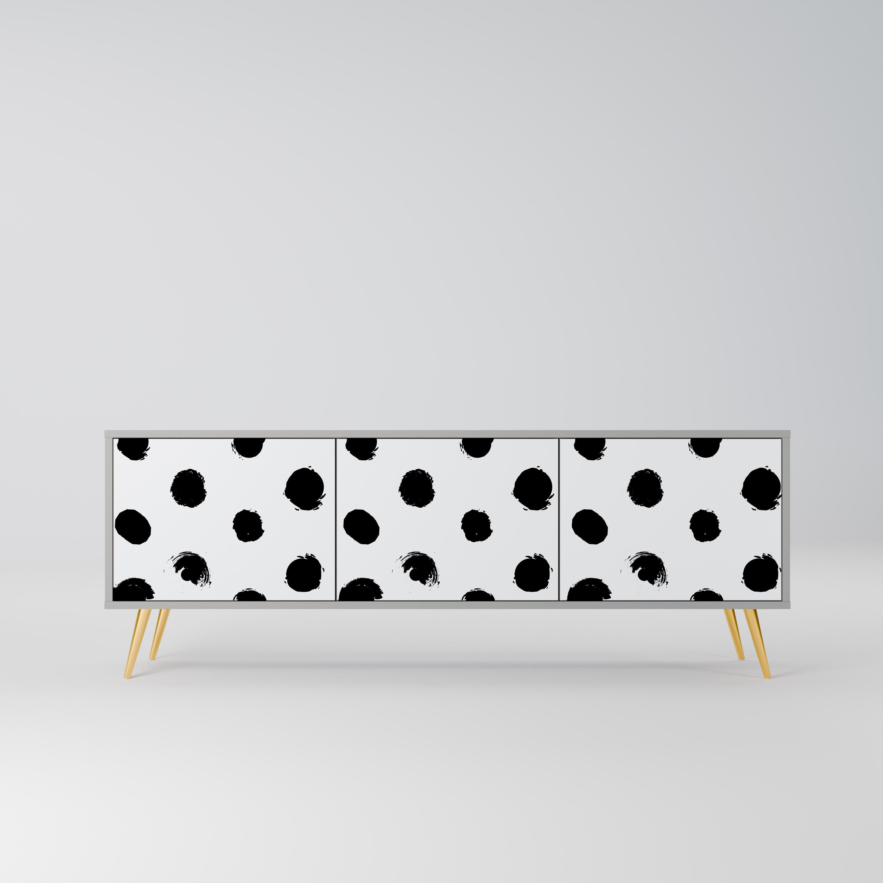 SLIPPING MINUTES Móvel de TV com 3 Portas em Acabamento Cinzento