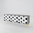 SLIPPING MINUTES Móvel de TV com 3 Portas em Acabamento Cinzento