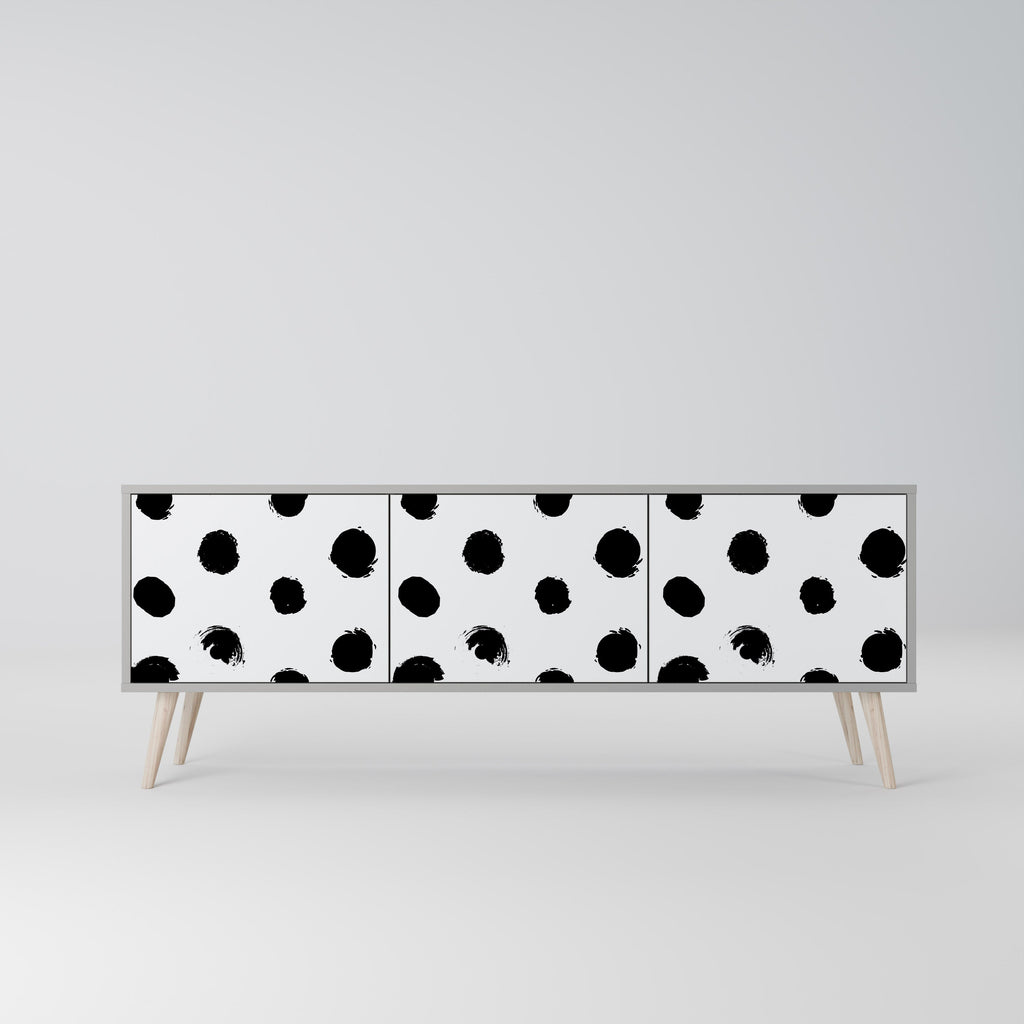 SLIPPING MINUTES Móvel de TV com 3 Portas em Acabamento Cinzento