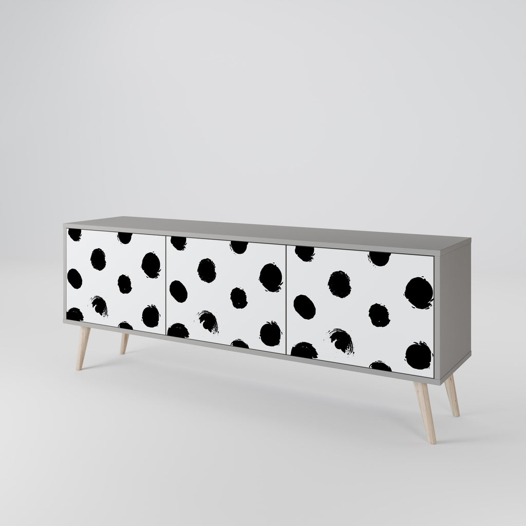 SLIPPING MINUTES Móvel de TV com 3 Portas em Acabamento Cinzento