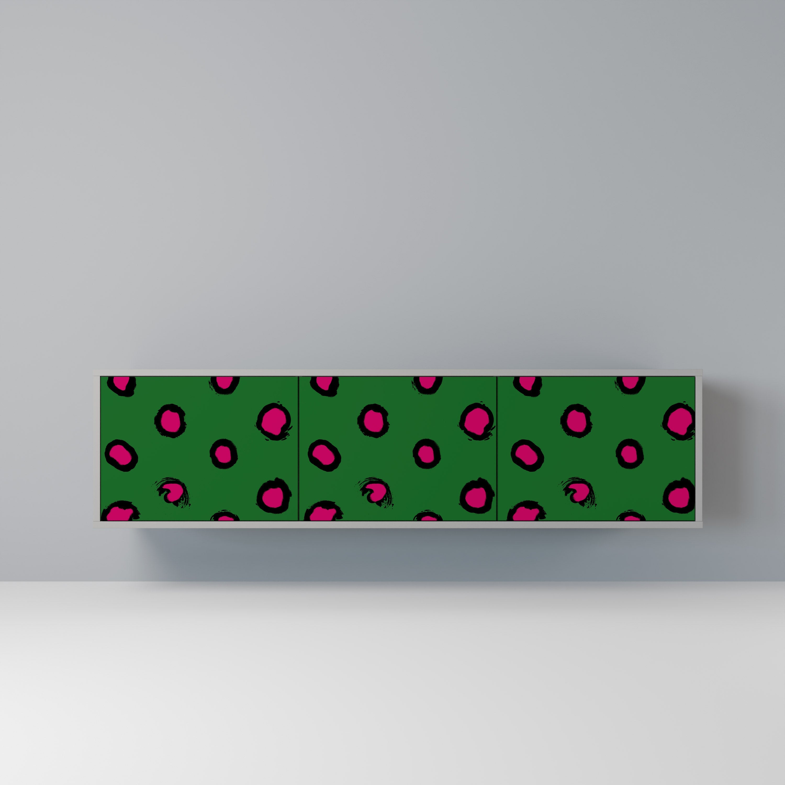 FUNKY SPOTS Móvel de TV com 3 Portas em Acabamento Cinzento