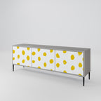 RADIANT REVERIE Móvel de TV com 3 Portas em Acabamento Cinzento