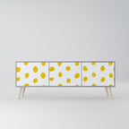 RADIANT REVERIE Móvel de TV com 3 Portas em Acabamento Cinzento