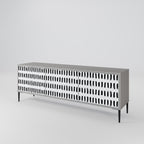 NIGHTY MELODIES Móvel de TV com 3 Portas em Acabamento Cinzento