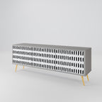 NIGHTY MELODIES Móvel de TV com 3 Portas em Acabamento Cinzento