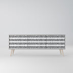 NIGHTY MELODIES Móvel de TV com 3 Portas em Acabamento Cinzento