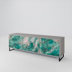 ABSTRACT ALCHEMY Móvel de TV com 3 Portas em Acabamento Cinzento