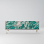 ABSTRACT ALCHEMY Móvel de TV com 3 Portas em Acabamento Cinzento