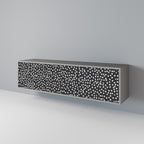 BLINDING LIGHTS Móvel de TV com 3 Portas em Acabamento Cinzento