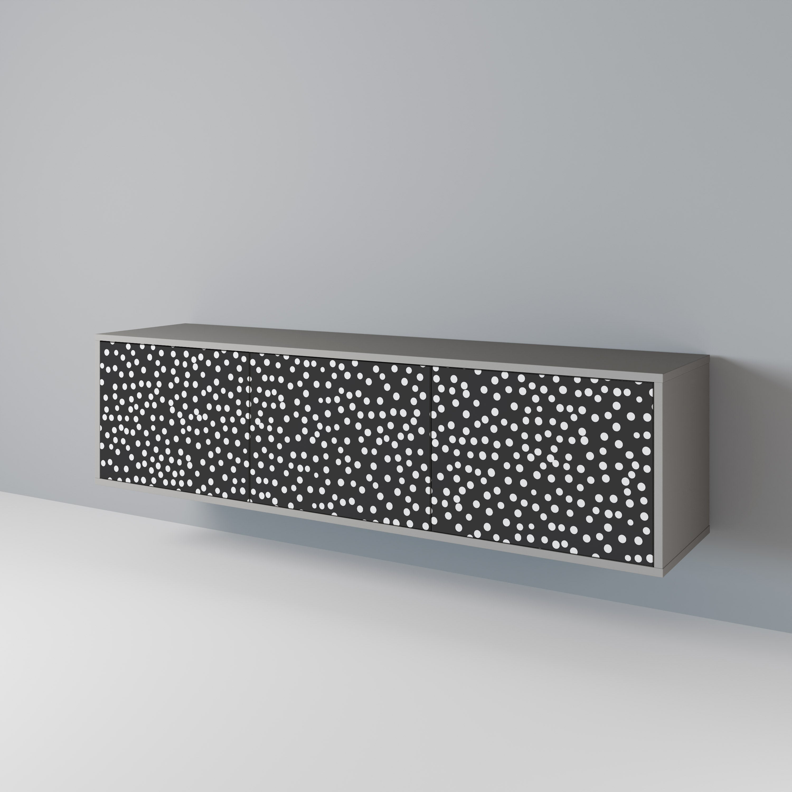 BLINDING LIGHTS Móvel de TV com 3 Portas em Acabamento Cinzento