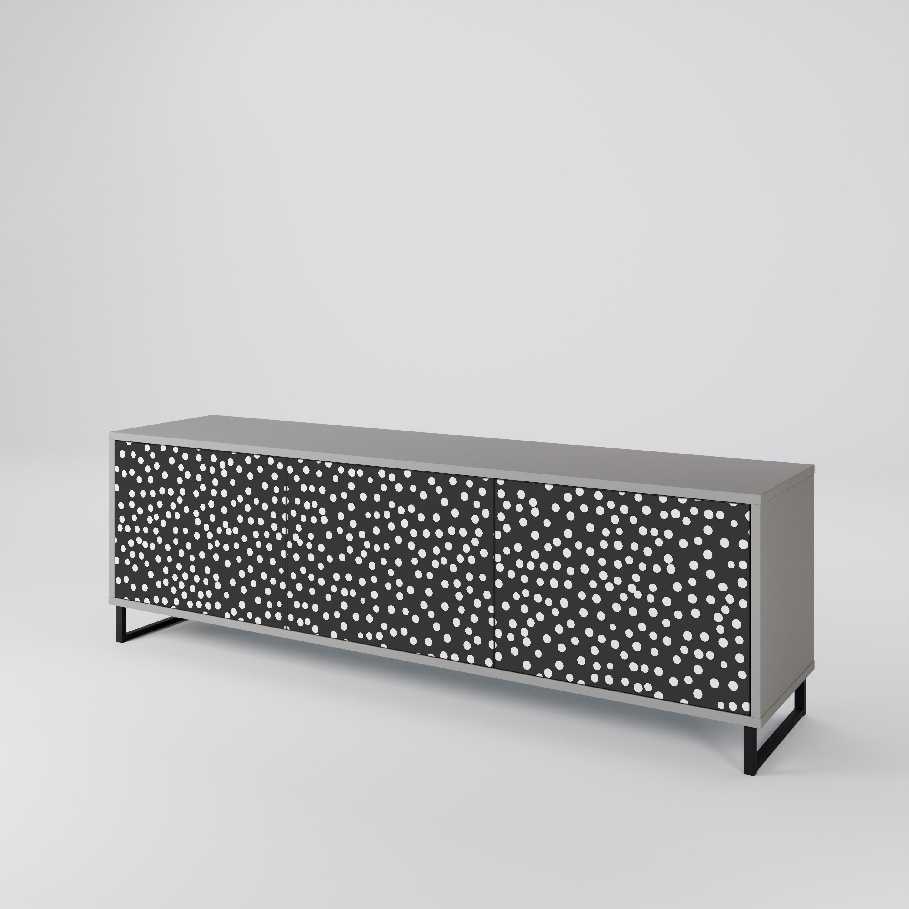 BLINDING LIGHTS Móvel de TV com 3 Portas em Acabamento Cinzento