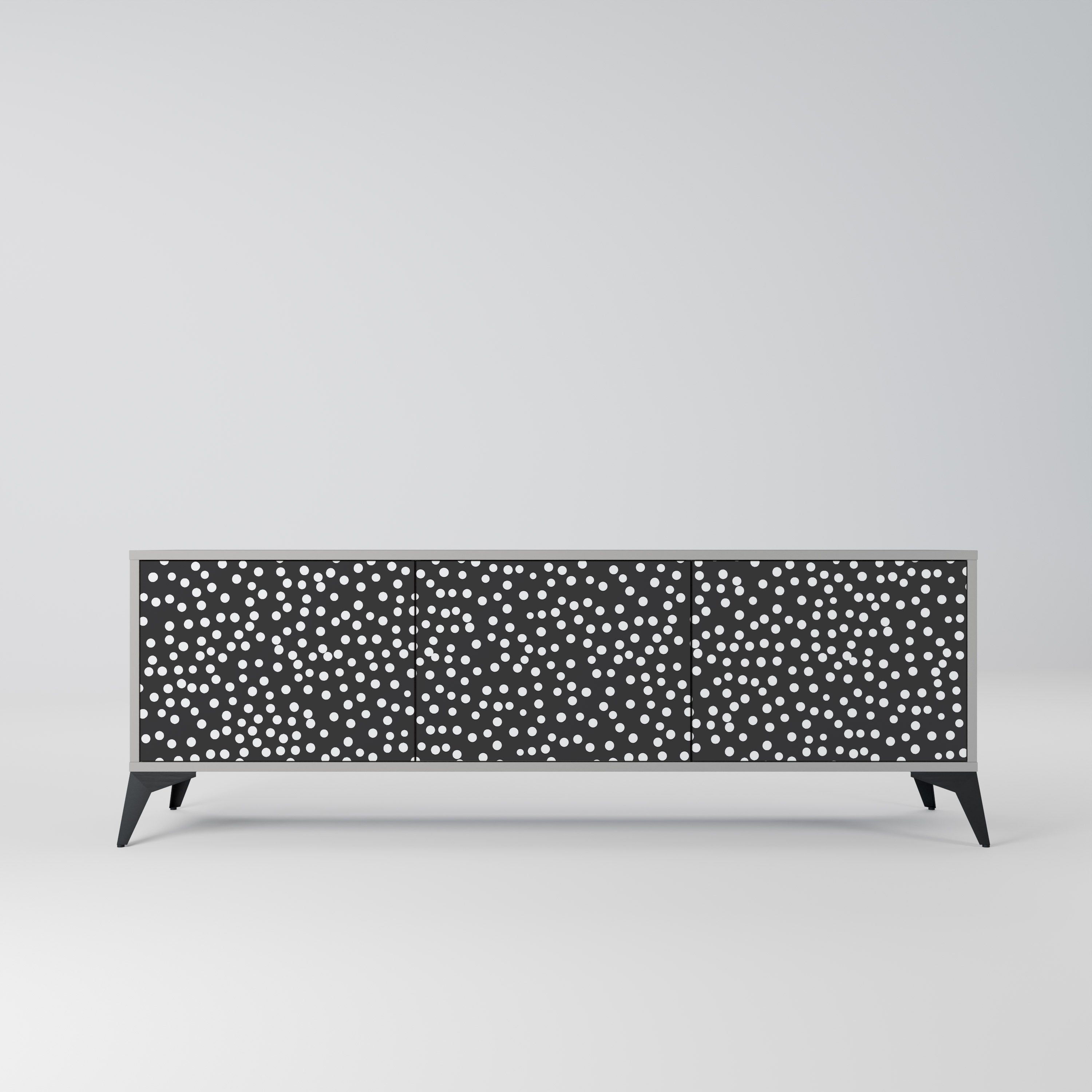 BLINDING LIGHTS Móvel de TV com 3 Portas em Acabamento Cinzento