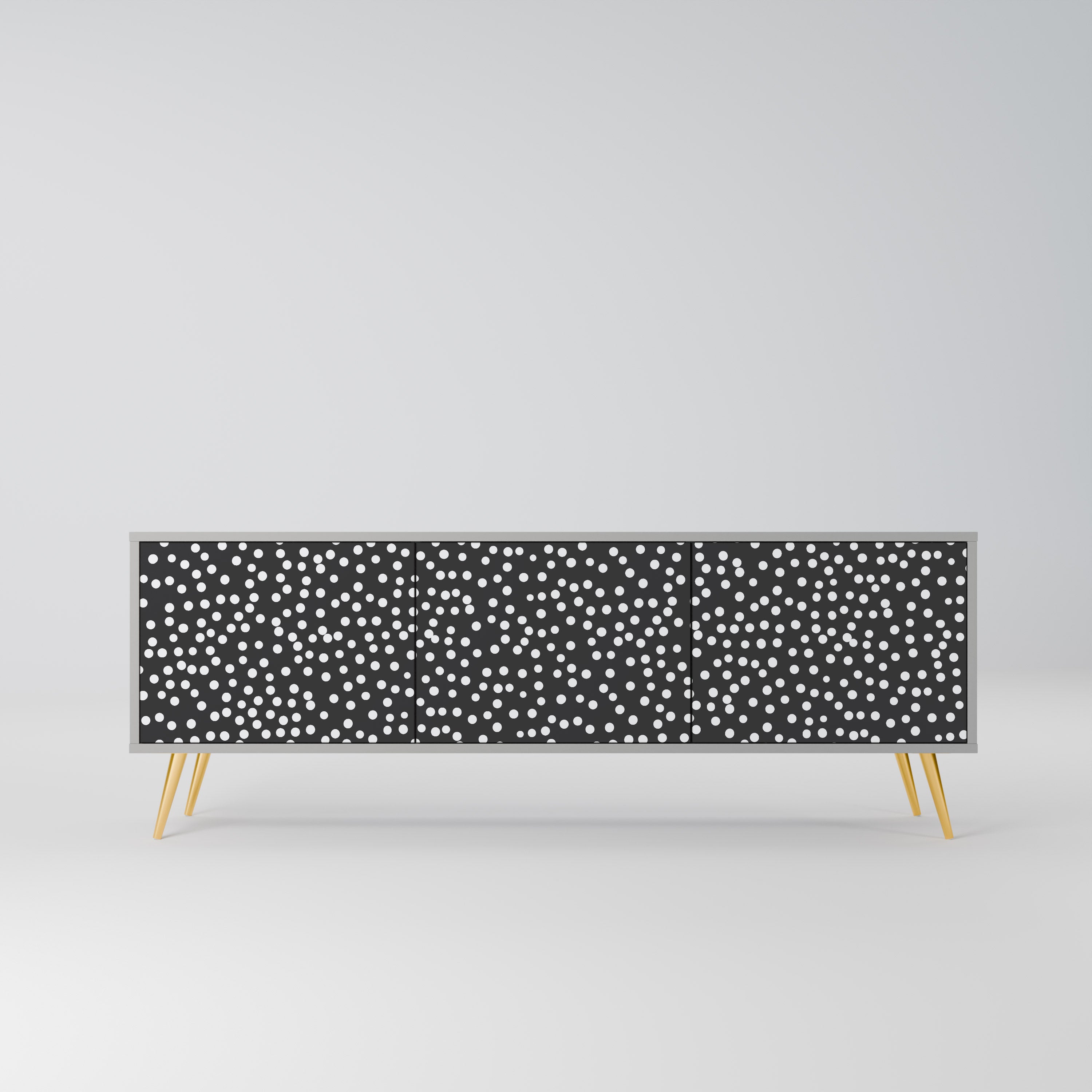 BLINDING LIGHTS Móvel de TV com 3 Portas em Acabamento Cinzento