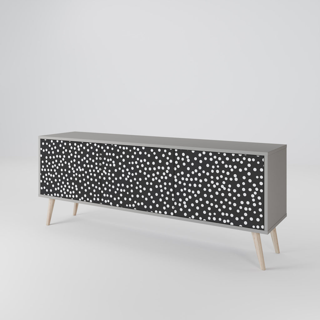 BLINDING LIGHTS Móvel de TV com 3 Portas em Acabamento Cinzento