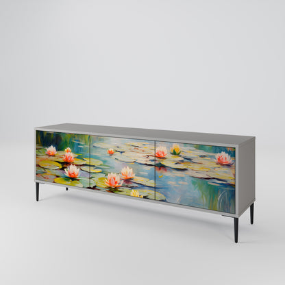 BLOOMING WATERS Móvel de TV de 3 Portas