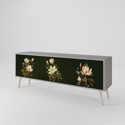 FLORAL NOIR Móvel de TV de 3 Portas