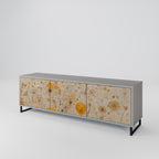 MORNING GLADE Móvel de TV com 3 Portas em Acabamento Cinzento