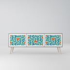 BE THE CHANGE Móvel de TV com 3 Portas em Acabamento Cinzento