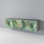 SUCCULENT CLUSTER Móvel de TV com 3 Portas em Acabamento Cinzento