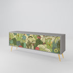 SUCCULENTS KALEIDOSCOPE Móvel de TV com 3 Portas em Acabamento Cinzento