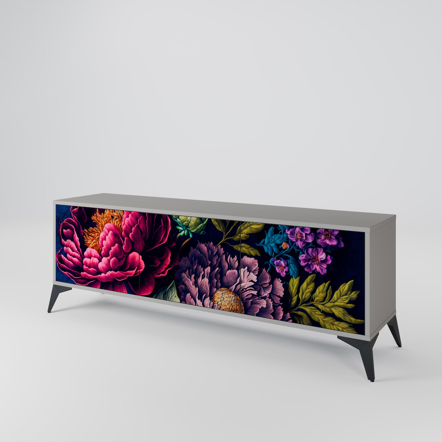 BLOOMING ELEGANCE Móvel de TV de 3 Portas