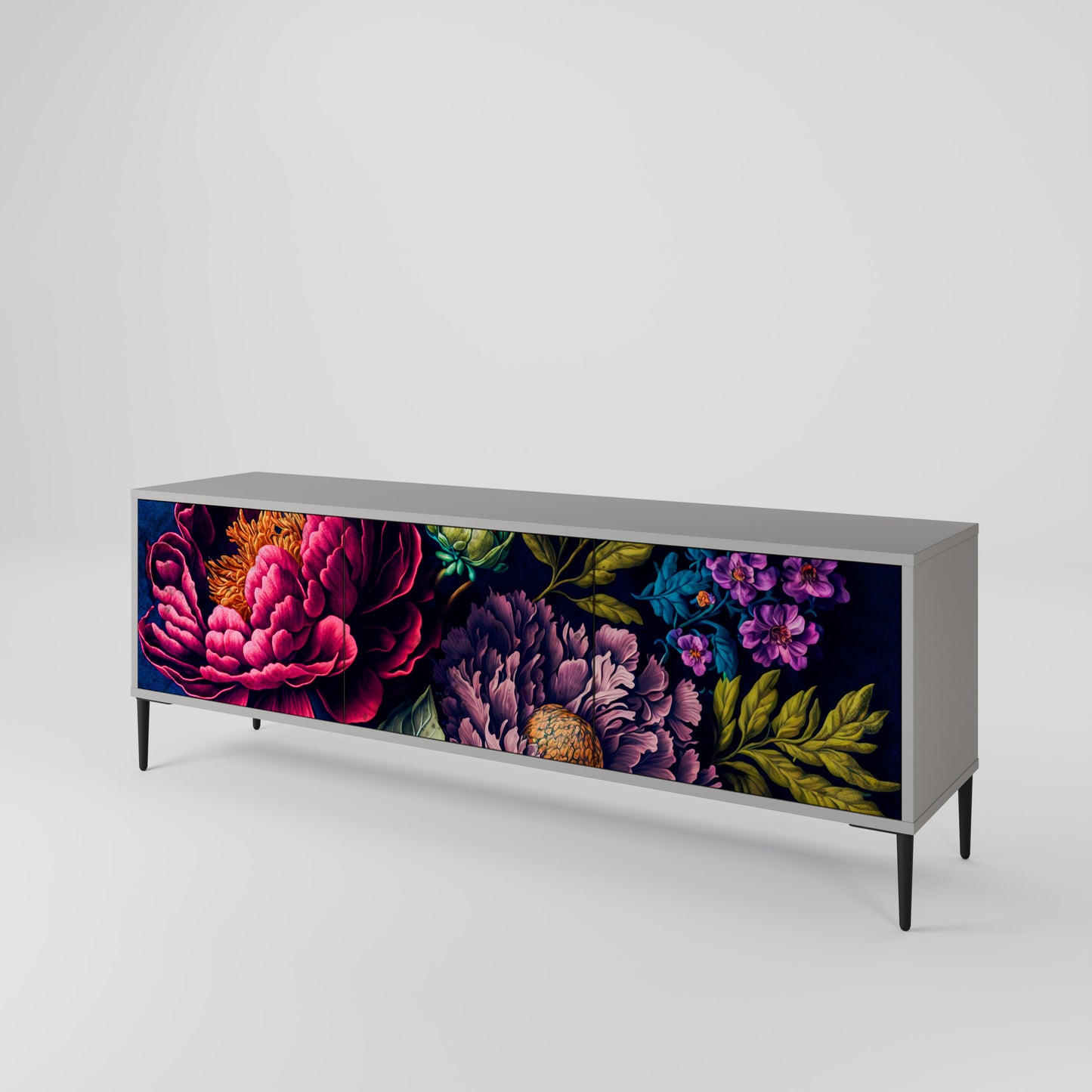 BLOOMING ELEGANCE Móvel de TV de 3 Portas