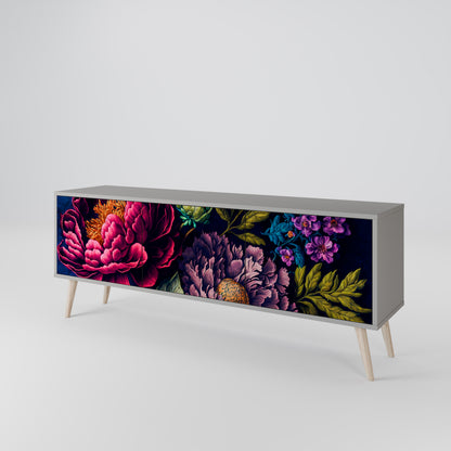 BLOOMING ELEGANCE Móvel de TV de 3 Portas