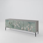 NIGHT LADY Móvel de TV com 3 Portas em Acabamento Cinzento