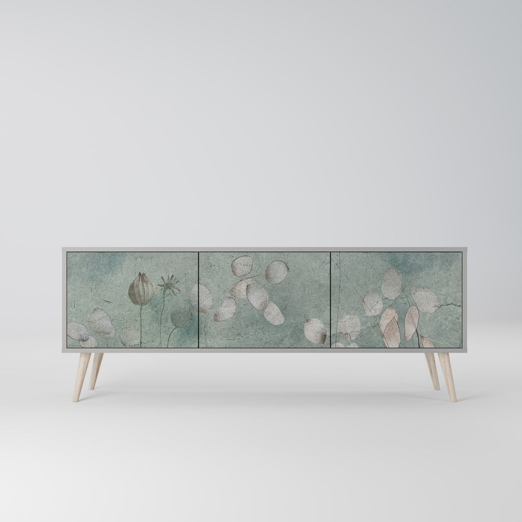 NIGHT LADY Móvel de TV com 3 Portas em Acabamento Cinzento