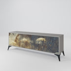 GENTLE POWER Móvel de TV com 3 Portas em Acabamento Cinzento