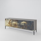 GENTLE POWER Móvel de TV com 3 Portas em Acabamento Cinzento