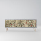 HERBAL GRACE Móvel de TV com 3 Portas em Acabamento Cinzento