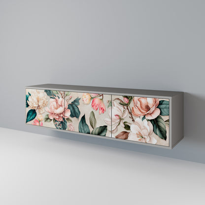 FLORAL GRACE Móvel de TV de 3 Portas