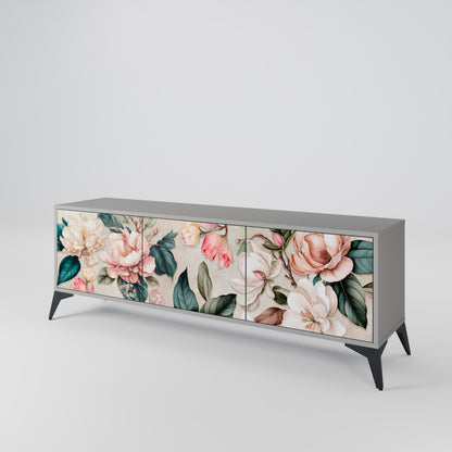 FLORAL GRACE Móvel de TV de 3 Portas
