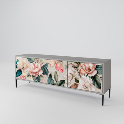 FLORAL GRACE Móvel de TV de 3 Portas
