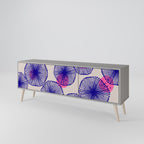 MAGIC NATURE Móvel de TV com 3 Portas em Acabamento Cinzento