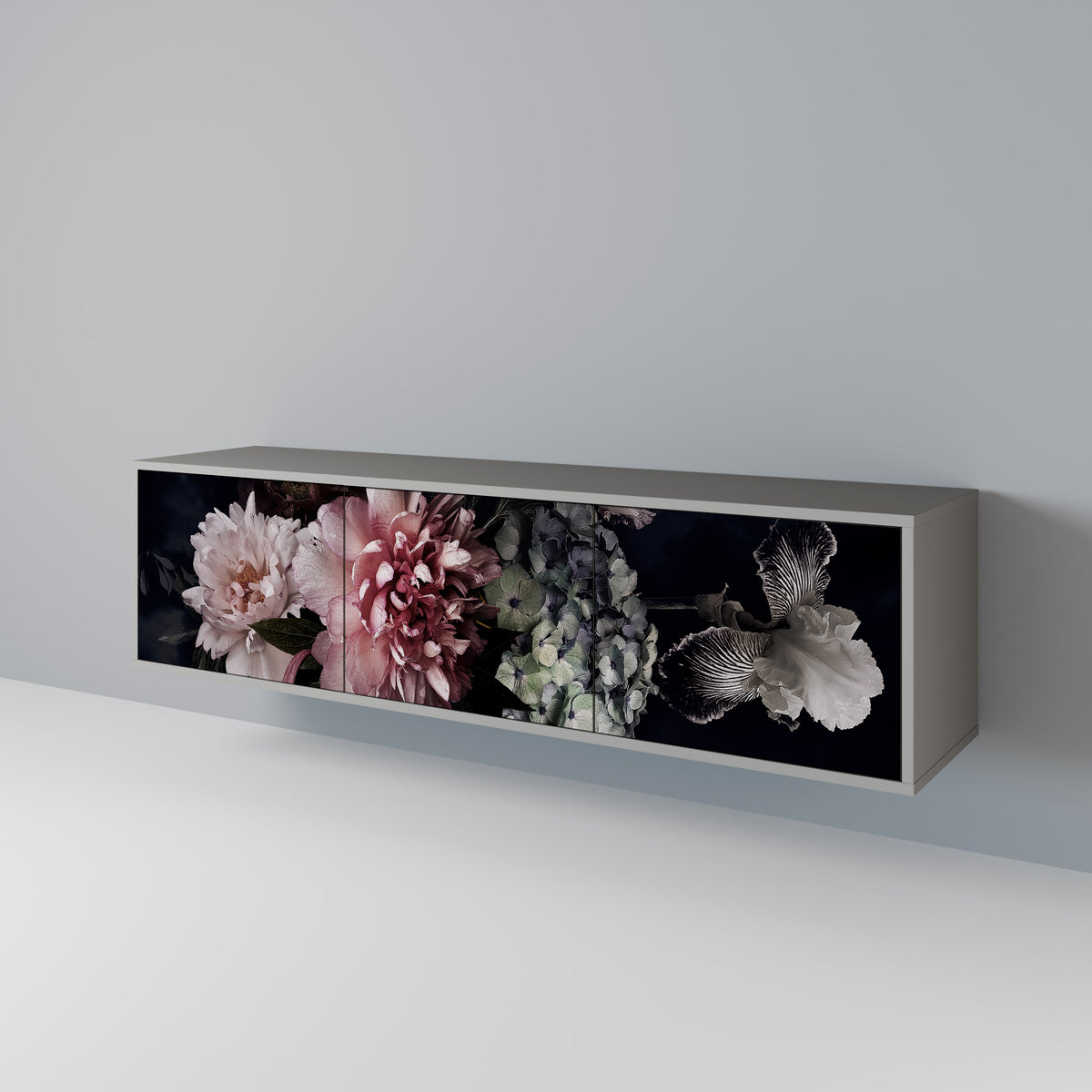 PURE BLOSSOM Móvel de TV de 3 Portas