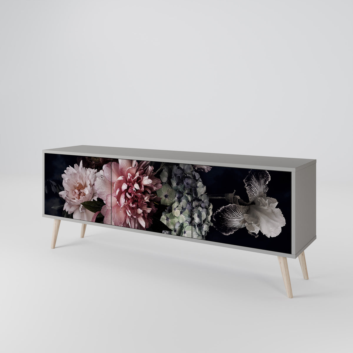 PURE BLOSSOM Móvel de TV de 3 Portas