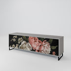 LUSH ELEGANCE Móvel de TV com 3 Portas em Acabamento Cinzento