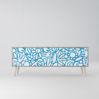 BLOOMY MORNING Móvel de TV com 3 Portas em Acabamento Cinzento