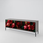 DAHLIAS AND POMEGRANATES Móvel de TV com 3 Portas em Acabamento Cinzento