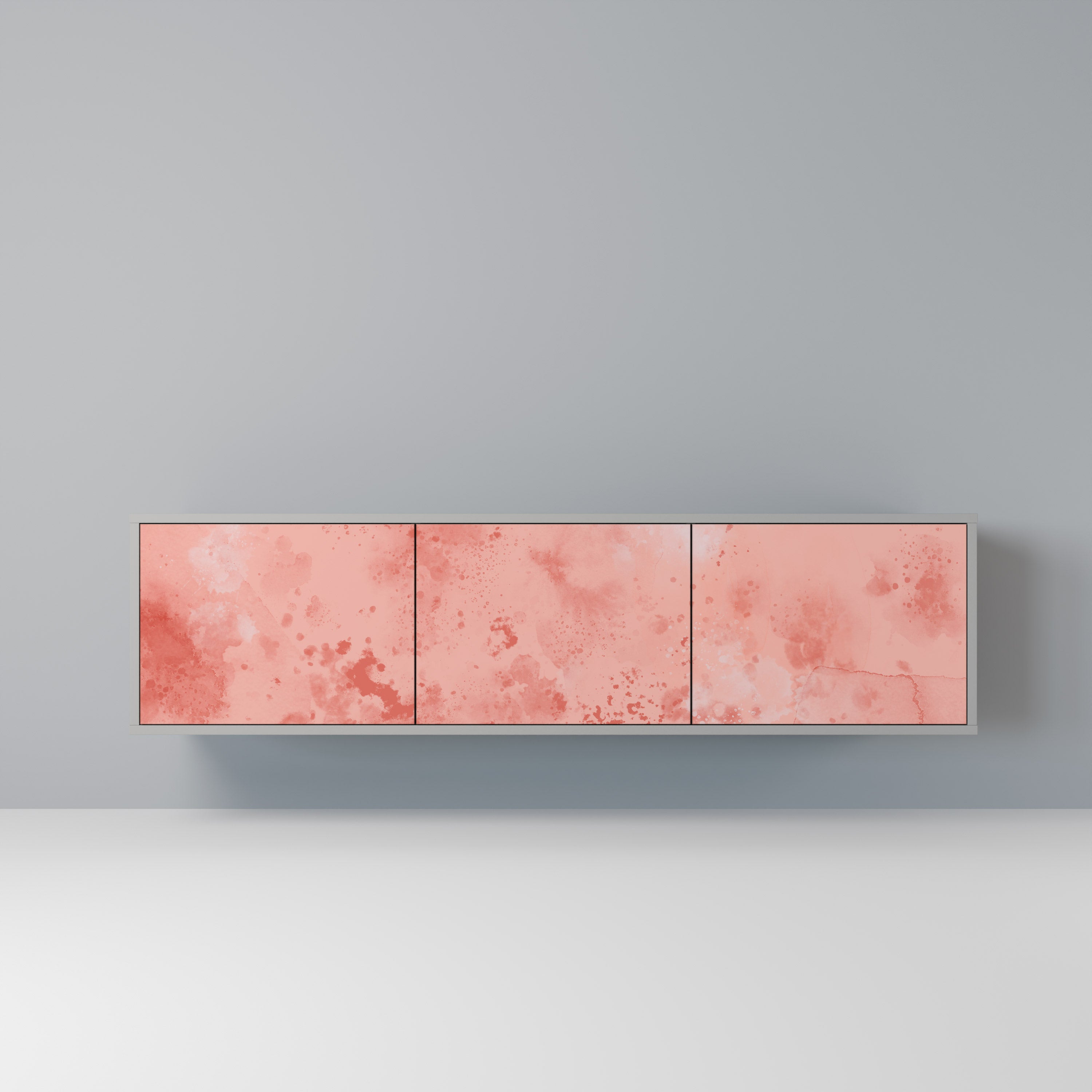 CRANE DANCE Móvel de TV com 3 Portas em Acabamento Cinzento