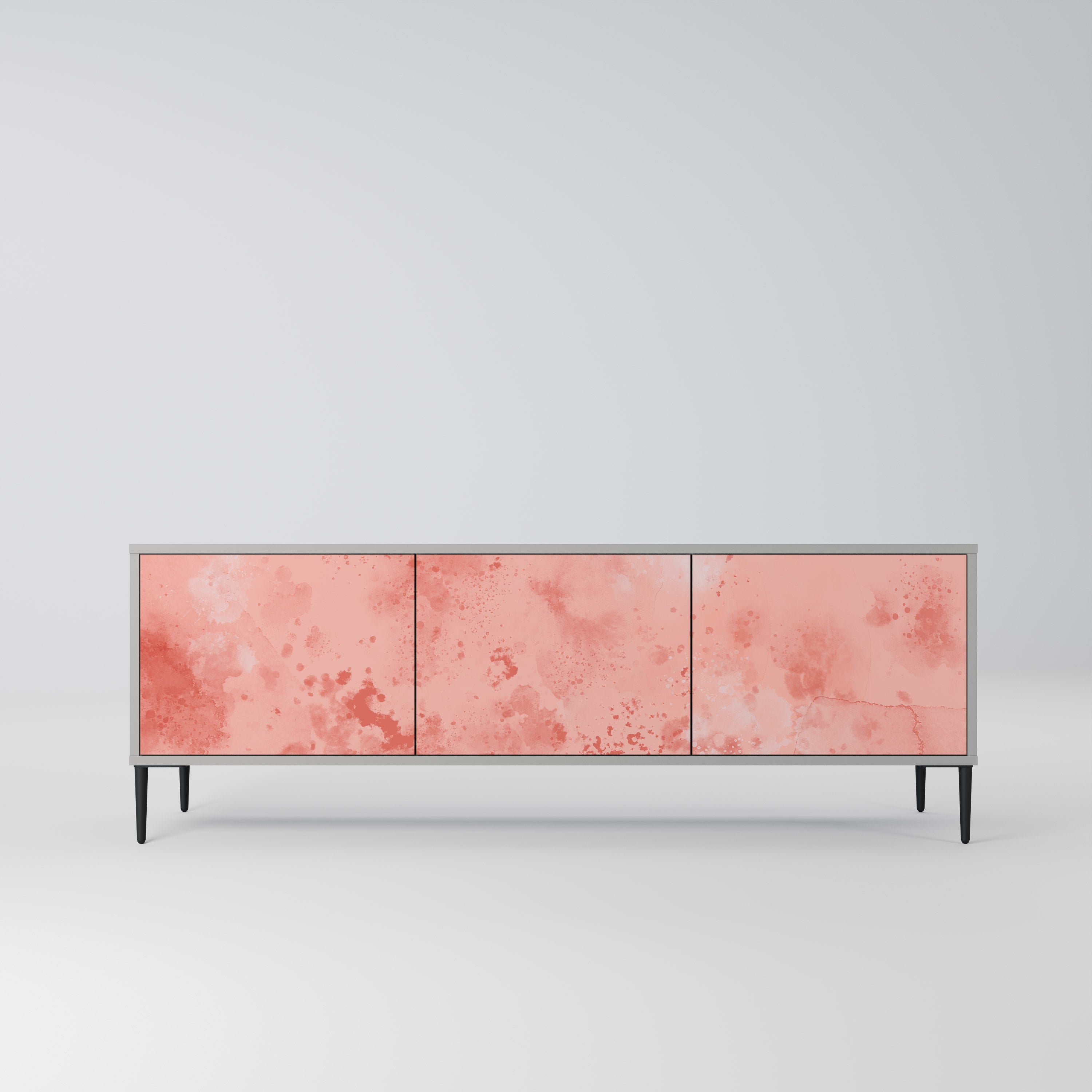 CRANE DANCE Móvel de TV com 3 Portas em Acabamento Cinzento