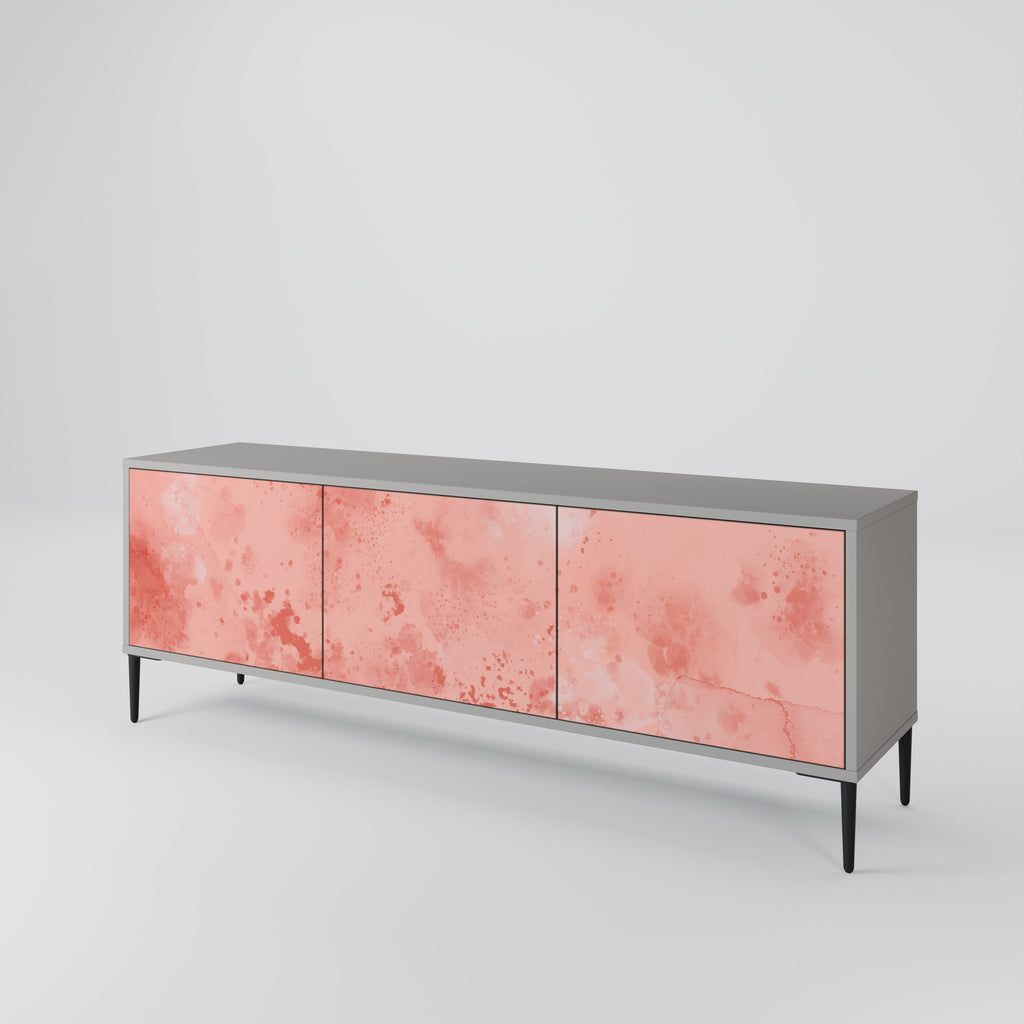 CRANE DANCE Móvel de TV com 3 Portas em Acabamento Cinzento