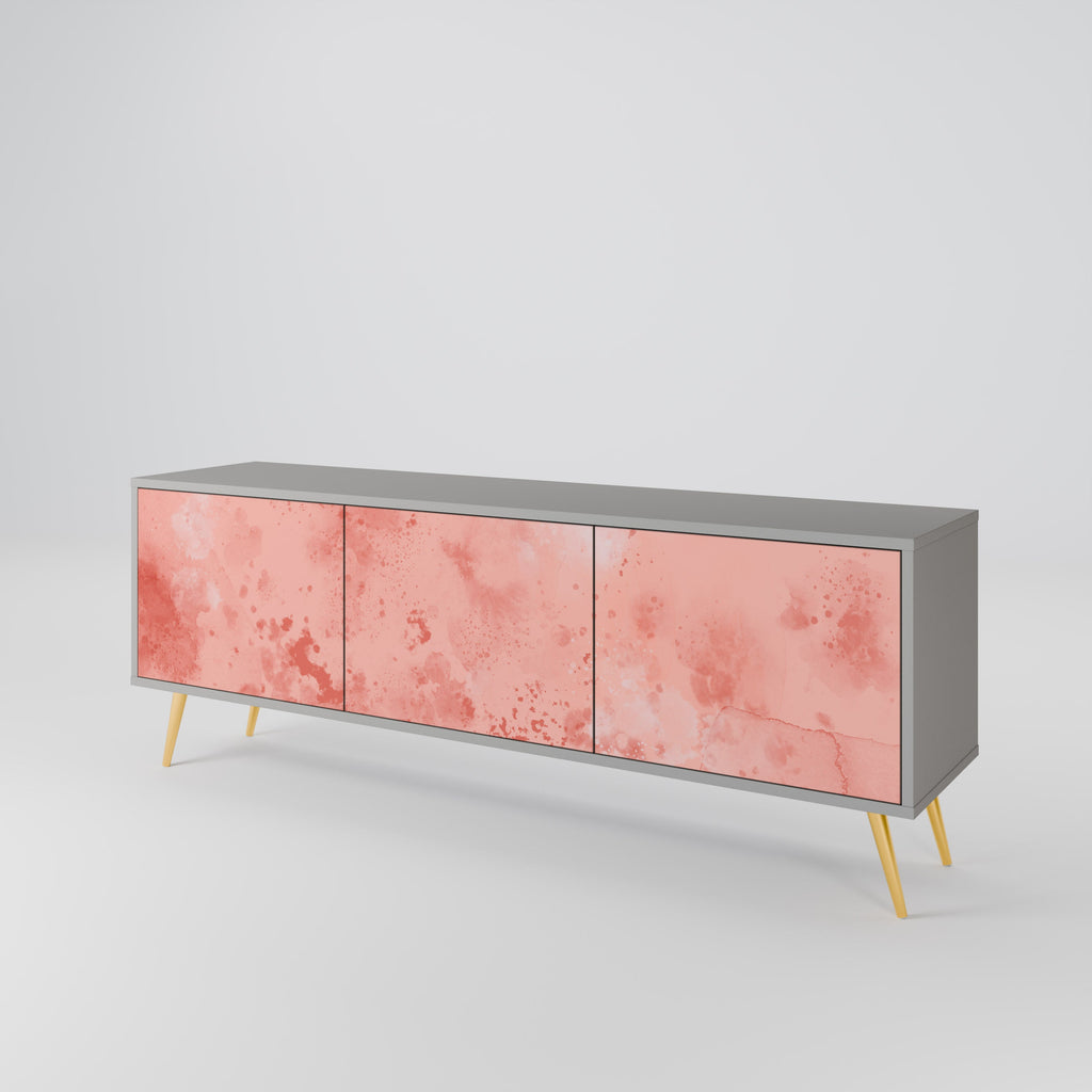 CRANE DANCE Móvel de TV com 3 Portas em Acabamento Cinzento