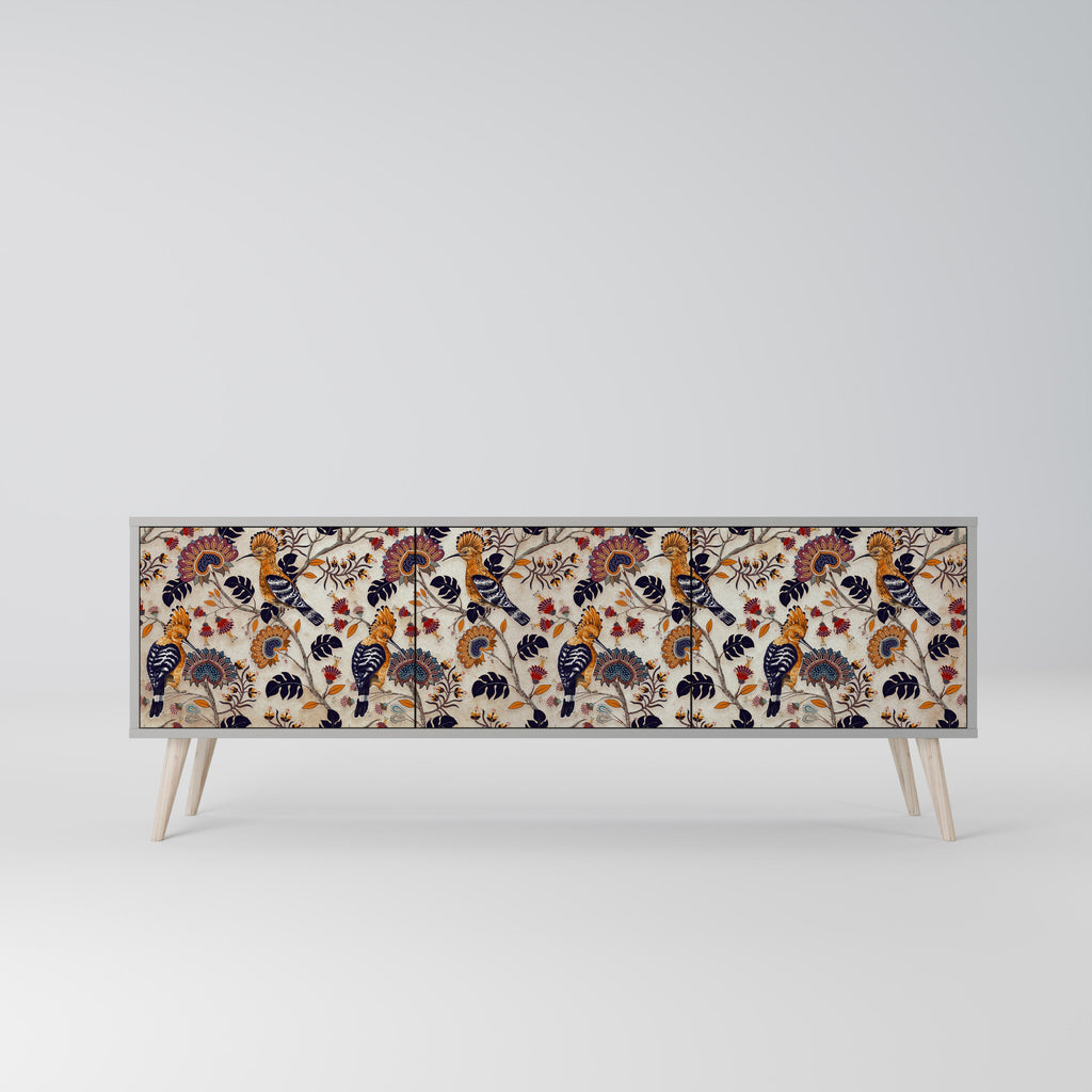 EMINENT HOOPOE Móvel de TV com 3 Portas em Acabamento Cinzento