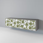 SEEDLING SONGBIRD Móvel de TV com 3 Portas em Acabamento Cinzento