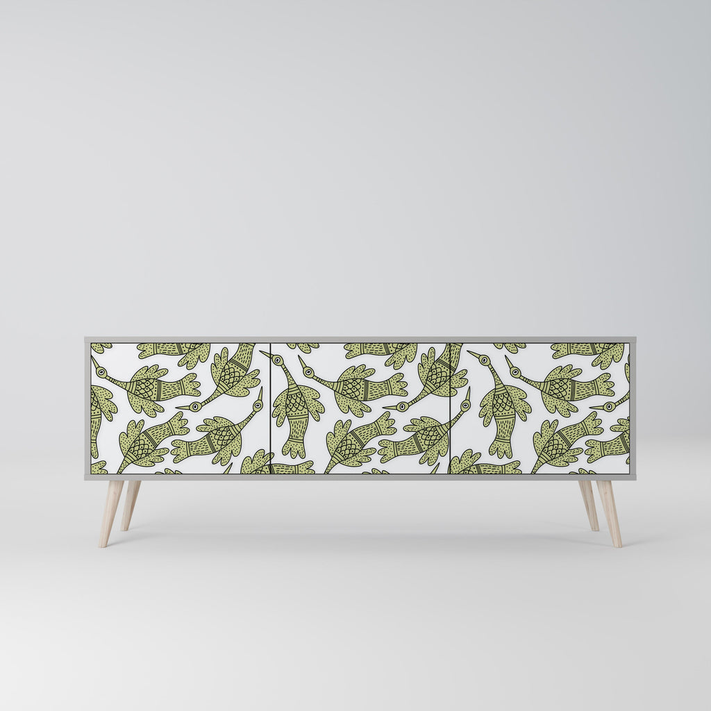 SEEDLING SONGBIRD Móvel de TV com 3 Portas em Acabamento Cinzento